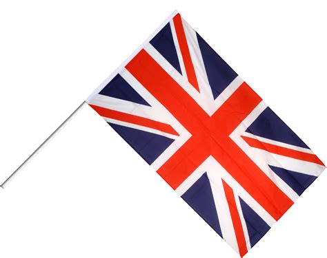 Great Britain Hand Waving Flag British Flag On Stick Clipart Full