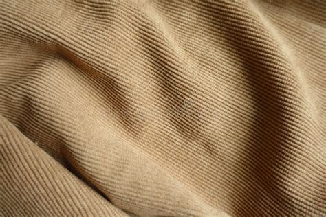 Texture Of Draped Brown Corduroy Fabric Stock Image Image Of Material