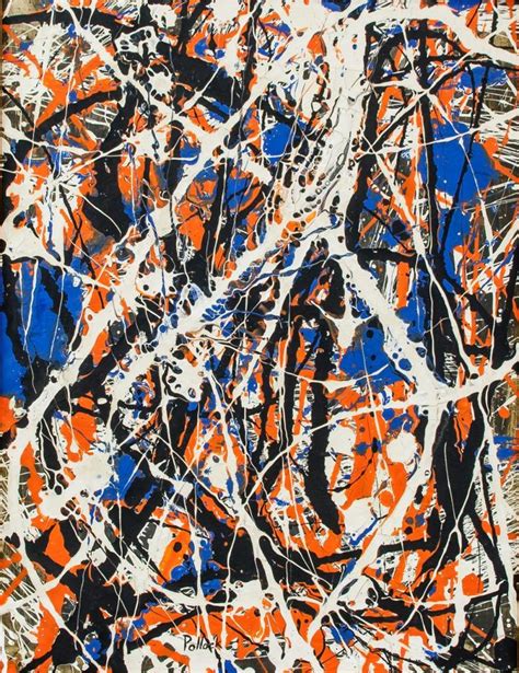 Sold Price Jackson Pollock American Abstract Oil On Canvas July 4