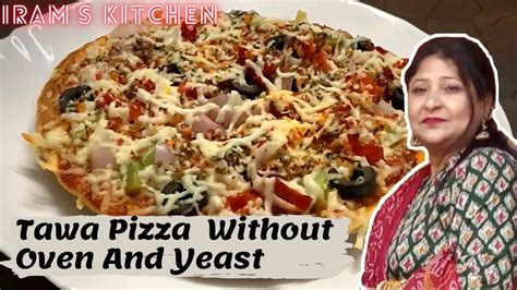 Tawa Pizza Without Oven And Yeast How Tomake Pizza On Tawa Veg Pan
