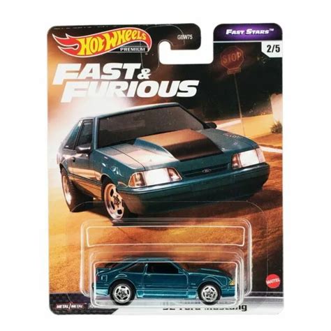 HOT WHEELS PREMIUM Fast Furious 92 Ford Mustang 2 5 Fast Stars W