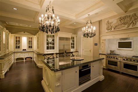 Kitchen Designs Elegant Luxurious Royal Kitchen With Island Design