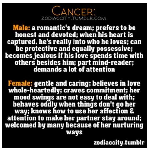This guy is always afraid. Male vs. female | Cancer zodiac facts, Cancer quotes ...