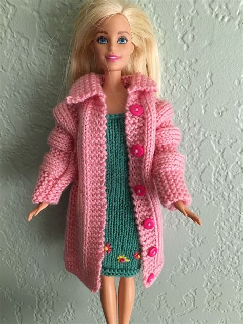 Ravelry Pamclydes Pink Barbie Coat Barbie Knitting Patterns Barbie