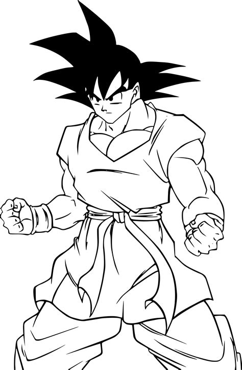 Dessin De Dragon Ball Super Impressionnant Image Coloriage Son Goku