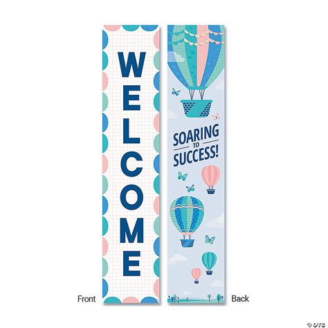 Double Sided Calm And Cool Welcome Vertical Banner Discontinued