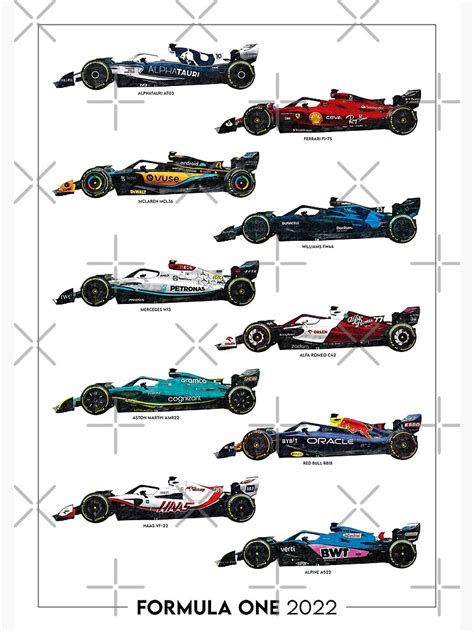 Formula 1 2022 Grid Artwork Portrait Poster For Sale By D25bev