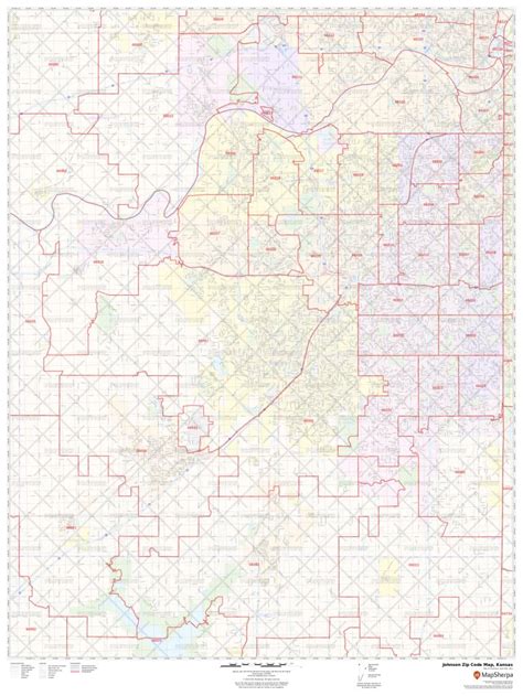 Johnson Zip Code Map Kansas Johnson County Zip Codes