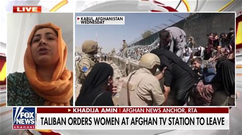 Taliban Take Over Taliban Order Women To Leave News Studios Fox News