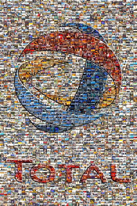 Picture Mosaics Total Petrochemicals Logo Photo Mosaic Photo Mosaic