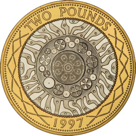 1997 Bimetallic £2 Silver Proof Coin Chard £3000