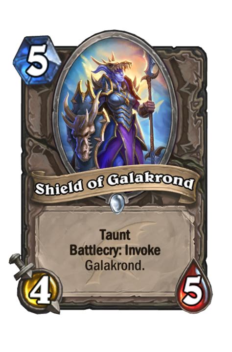 Shield Of Galakrond Descent Of Dragons Hearthstone Card