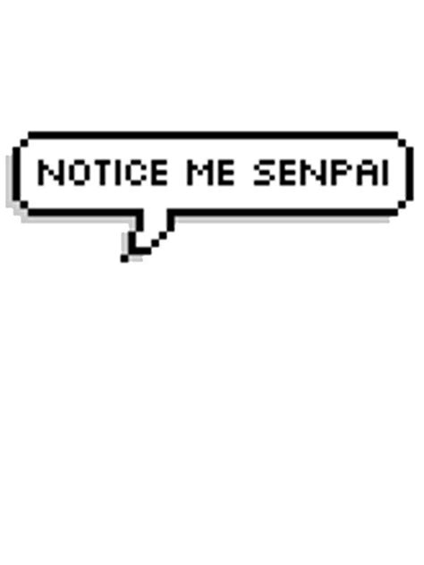 Notice Me Senpai Text Bubble Pixel Speech Bubble