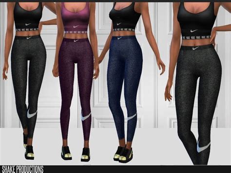 Three Different Poses Of The Same Woman Wearing Leggings And Sports Bra