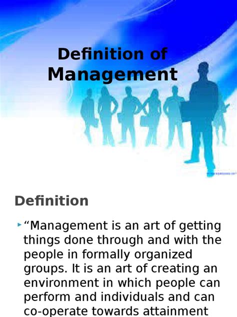 Definition Of Management Pdf