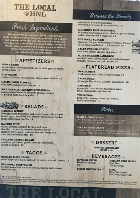 GREAT EATS HAWAII: THE LOCAL @ HNL