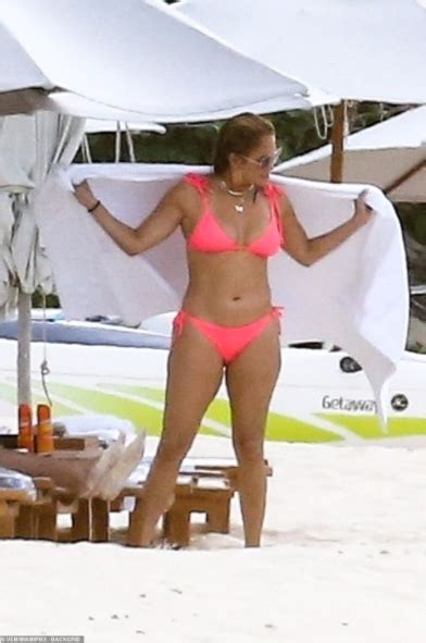 Jennifer Lopez 51 Puts Her Curves On Display In Pink Bikini For