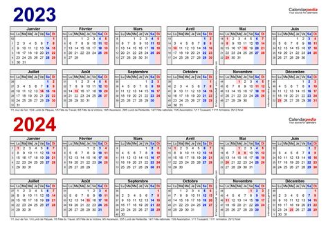 Calendrier 2023 2024 224 Imprimer Gratuit En Pdf Et Excel Aria Art