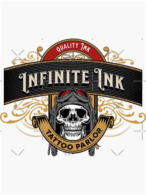 Infinite Ink Tattoo Sticker By Cattlettart Redbubble