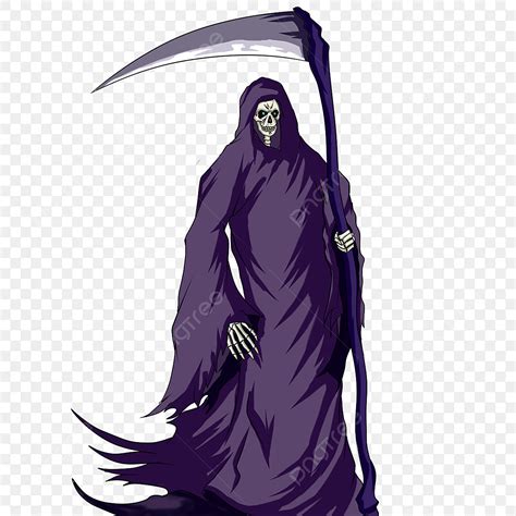 Grim Reaper Hd Transparent Purple Robe Grim Reaper Clip Art Grim
