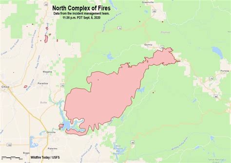 North Complex Of Fires Estimated At A Quarter Of Million Acres After