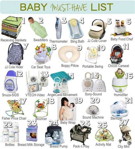 A List Of Baby Must Haves Great Guide On What To Get Before The Baby