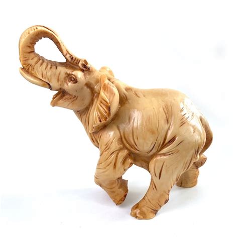 Ivory Elephant Figurine Etsy