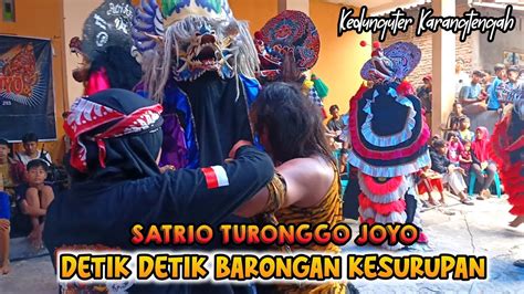 Detik Detik Barongan Kesurupan Satrio Turonggo Joyo Di Kedunguter