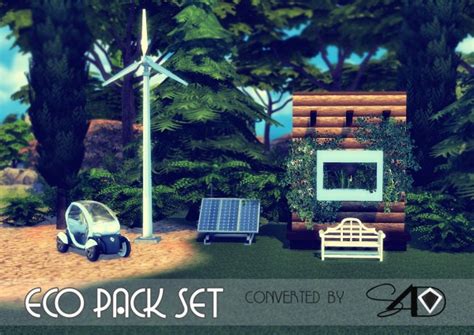 Sims 4 Designs Eco Pack Set Converted From Ts3 To Ts4 • Sims 4 Downloads