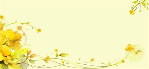 Yellow Flowers Fresh Poster Banner Background Free Background Photos