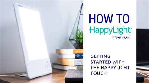 How To Use The Happylight Touch Led Light Therapy Lamp Youtube