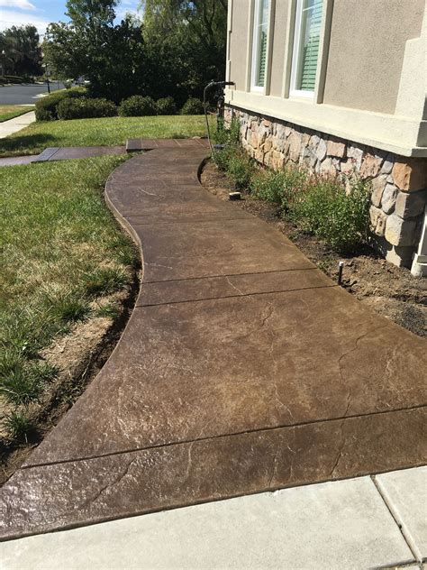 Stamped Concrete Stamped Concrete Walkway Concrete Walkway Stamped