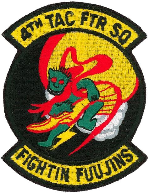 4th Tactical Fighter Squadron 2 Tab Flightline Insignia