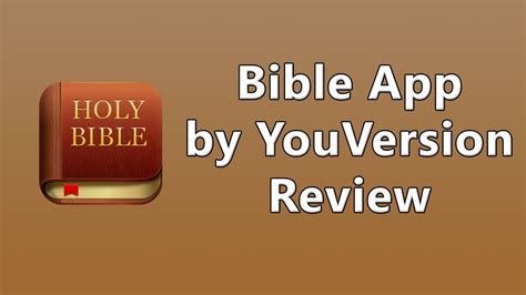 Bible App By Youversion Review Youtube