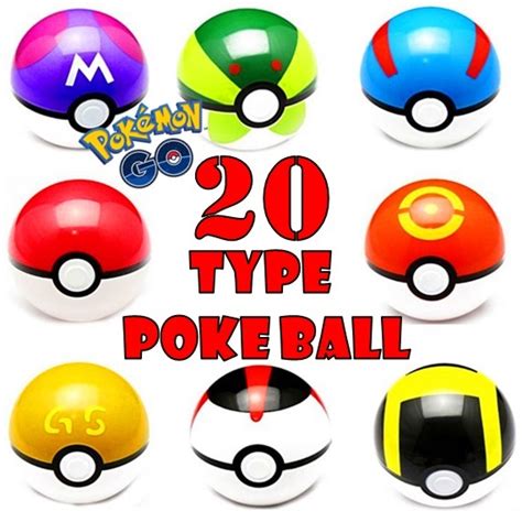 Buy Pokeball Pokemon Poké Ball 15 Types 7cm Each Pikachu