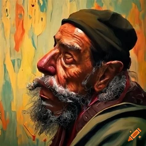 Captivating Painting Of A Hobo On Craiyon