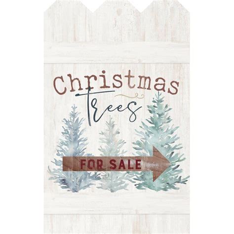 Christmas Trees For Sale Unframed Painting On Wood Birch Lane