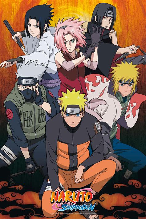 Naruto Group X Cm Maxi Poster Anime Printables Naruto