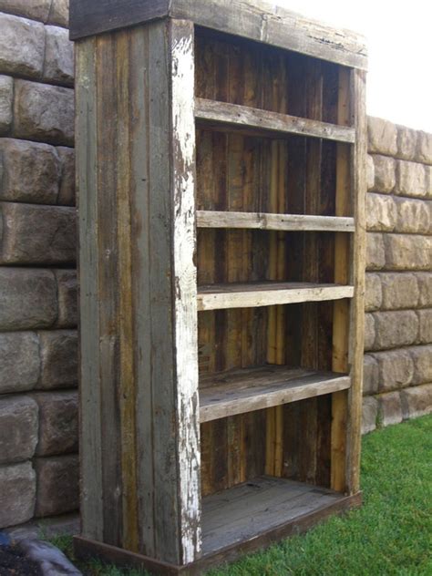 Items Similar To Reclaimed Barn Wood Bookcase On Etsy