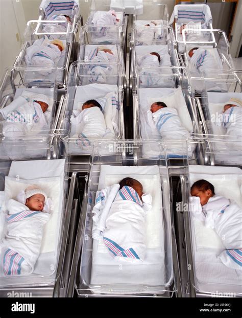 Many Babies In Maternity Ward At Hospital Stock Photo Alamy