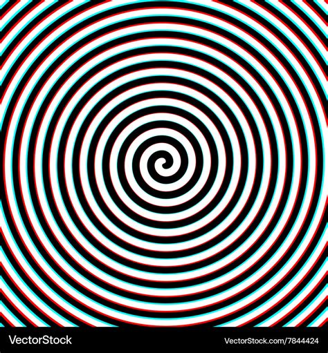3d Effect Hypnosis Spiral Royalty Free Vector Image