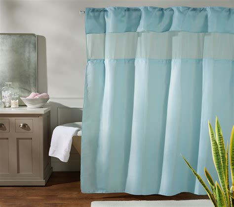 Hookless Shower Curtain With Hidden Rings Valance And Window —