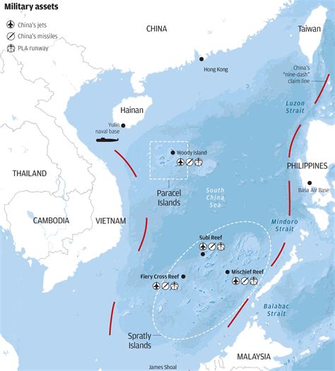 Bordering states & territories (clockwise from north): China is putting troops, weapons on South China Sea ...