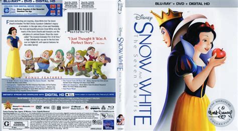 Snow White And The Seven Dwarfs 2016 R1 Ws Blue Ray Cover And Label