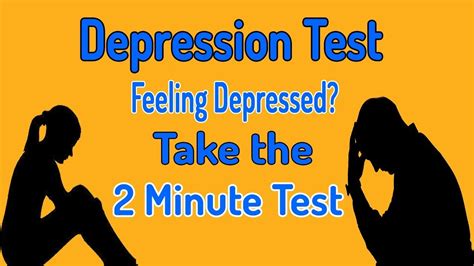 Are You Feeling Depressed Take 2 Minutes Depression Test Youtube