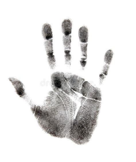 Handprint Clip Art Black And White
