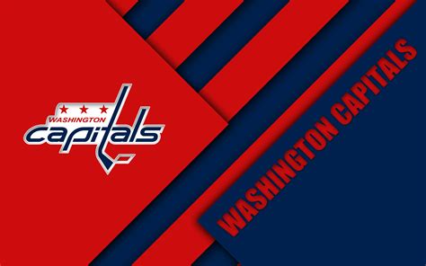 Nhl Hockey 4k Logo Emblem Washington Capitals Hd Wallpaper
