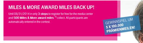 Expired 500 Free Lufthansa Miles And More And Entry To Win 5 X 100000