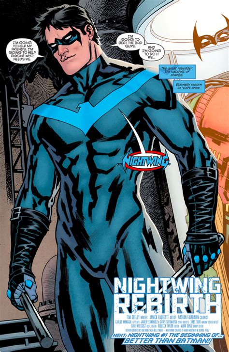 Dick Grayson Returns As Nightwing Nightwing Rebirth Comicnewbies