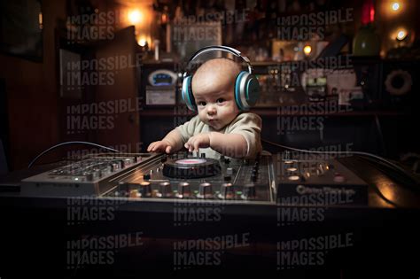Baby Doing A Dj Set In A Dive Bar Impossible Images Unique Stock